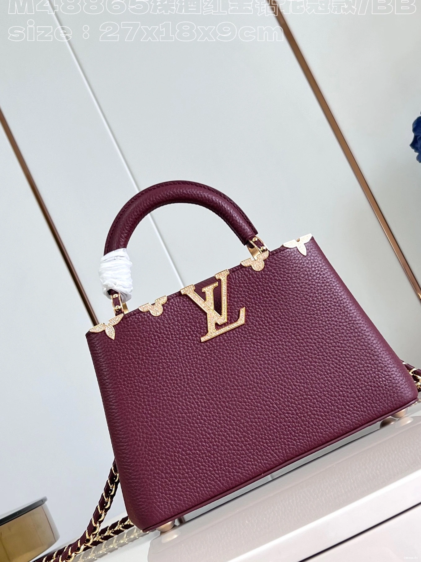 VUITTON CAPUCINES LOUIS BB-27*18*9CM 0116